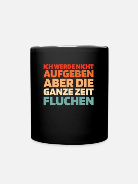 Schwarzer Humor - Tasse einfarbig - Schwarz