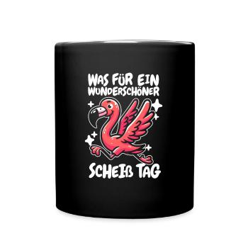 Flamingo drôle s’il vous plaît taisez-vous - Mug uni - noir - Devant