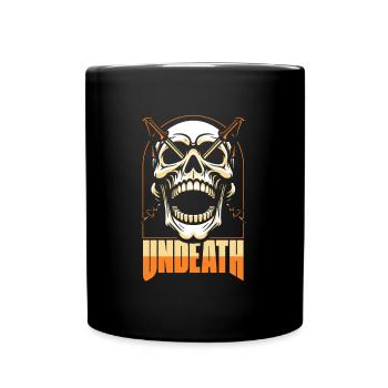 Hiking Wanderer Skull Undeath - Full Colour Mug - black - Front