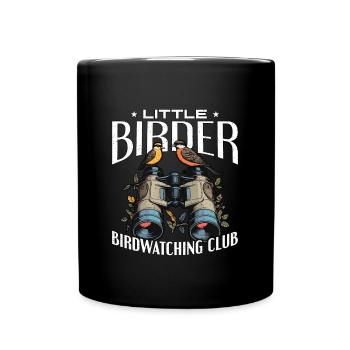 Birdwatching Little Birder Birdwatching Birding - Full Colour Mug - black - Front