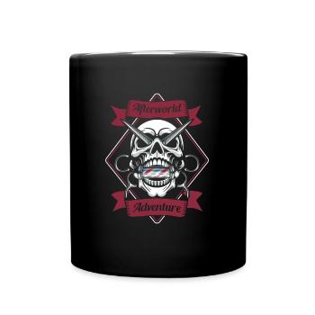 Barber Barbershop Afterworld Adventure - Tasse einfarbig - Schwarz - Vorne