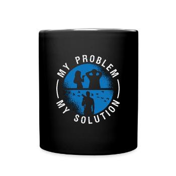 Birdwatcher My Problem My Solution Pictogram Dad - Tasse einfarbig - Schwarz - Vorne