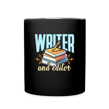 Writer And Editor Literature Bookworm Book Editor - Tasse einfarbig - Schwarz - Vorne
