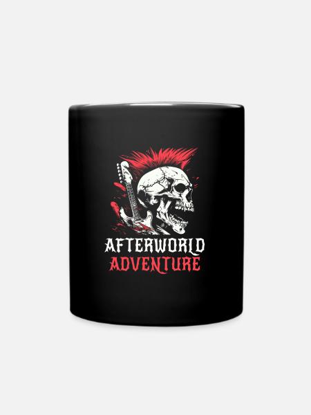 Guitare électrique Guitare électrique Crâne - Mug uni - noir