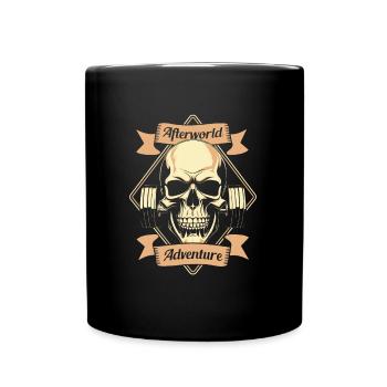 Crâne de powerlifter powerlifting - Mug uni - noir - Devant