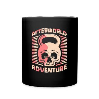 Kettlebell Skull Afterworld Adventure - Full Colour Mug - black - Front