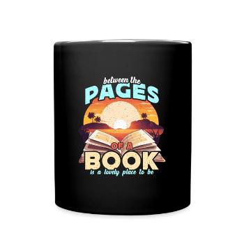 Literature Teacher Between The Pages Of Instructor - Tasse einfarbig - Schwarz - Vorne
