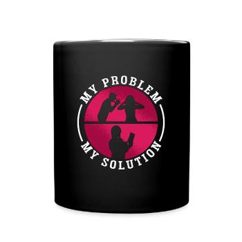 Book Editor My Problem My Pictogram Mom Dad Editor - Tasse einfarbig - Schwarz - Vorne