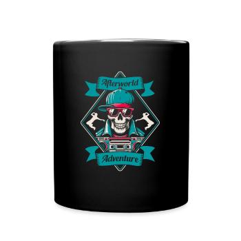 Breakdance Breakdancer Breakdancing Skull - Full Colour Mug - black - Front