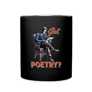 Poetry Lover Got Poetry Literature Teacher Bookish - Full Colour Mug - black - Front