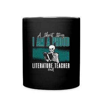 Literature Teacher A Short Story I Am A Librarian - Full Colour Mug - black - Front