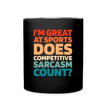 Schwarzer Humor Funny Quote Saying - Tasse einfarbig - Schwarz - Vorne