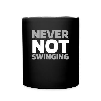 Golf Golfer Golfen - Tasse einfarbig - Schwarz - Vorne
