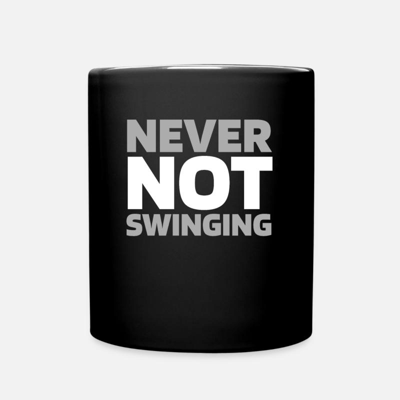 Golf Golfer Golfen - Tasse einfarbig - Schwarz