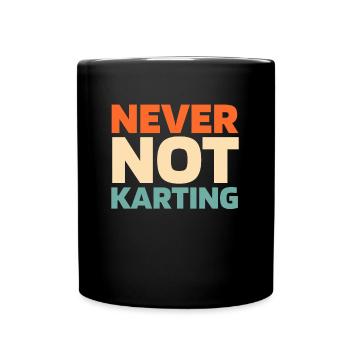 Go Kart Karting Kart Driver - Full Colour Mug - black - Front