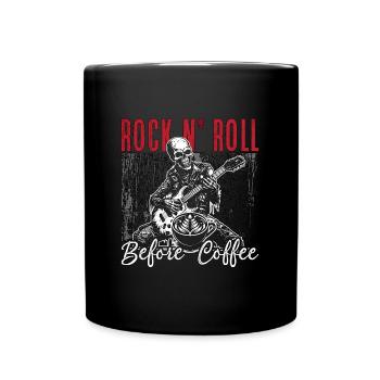 Rock n’roll avant le café des années 80 Musique Amateur de café - Mug uni - noir - Devant