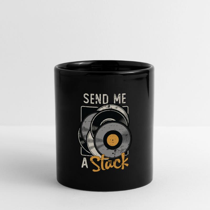 Vinyl Records Send Me A Stack Vinyl Player Lover Full Colour Mug