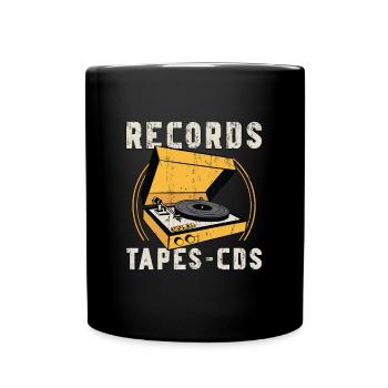 Disques vinyles - Cds Turntable Music Lover - Mug uni - noir - Devant