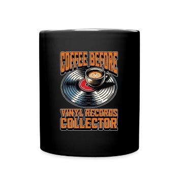 Disques vinyles Café Lecteur vinyle Coffee Lover - Mug uni - noir - Devant