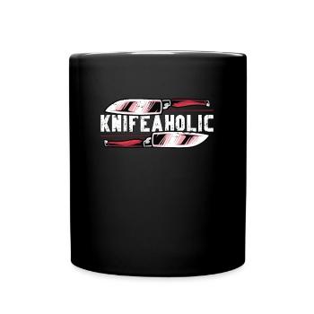Blade Forging Knifeaholic Blade Crafting Forging - Tasse einfarbig - Schwarz - Vorne