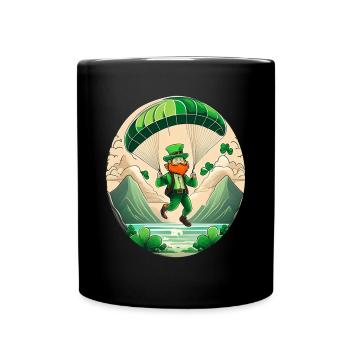 Parapente Trèfle de la Saint-Patrick - Mug uni - noir - Devant