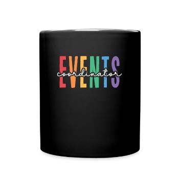 Events Coordinator Wedding Planner Event Manager - Tasse einfarbig - Schwarz - Vorne