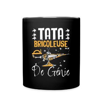 Tata Bricoleuse De Génie Tatie Outils Mécanique - Mug uni - noir - Devant