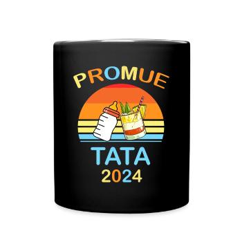 Auntie and Niece Bottle Cocktail Pregnancy Announcement - Full Colour Mug - black - Front