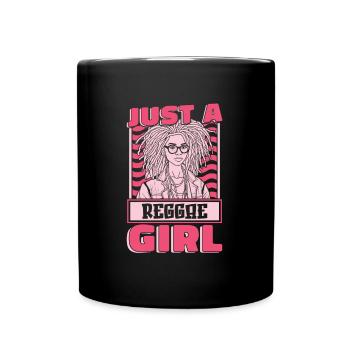 Reggae Just A Reggae Girl - Full Colour Mug - black - Front