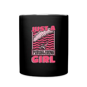 Paragleiter Paragleiten Just A Paragliding Girl - Mug uni - noir - Devant