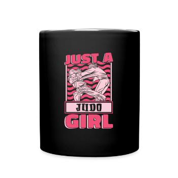 Judoka Just A Judo Girl - Full Colour Mug - black - Front