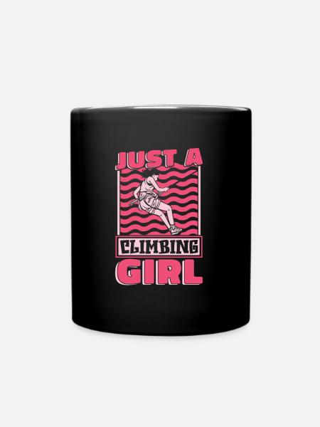 Grimpeuse d’escalade juste une grimpeuse - Mug uni - noir