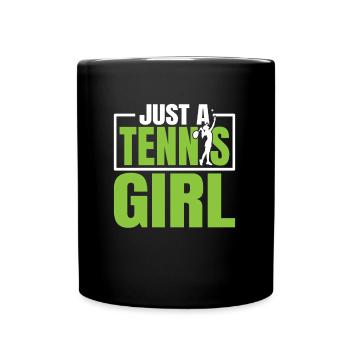 Tennis Just A Tennis Girl - Mug uni - noir - Devant