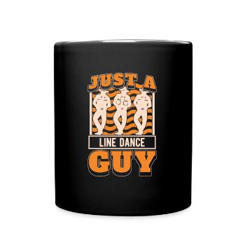 Line Dance Just A Line Dance Guy - Full Colour Mug - black - Front