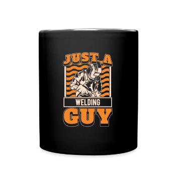 Welder Locksmith Just A Welding Guy - Full Colour Mug - black - Front