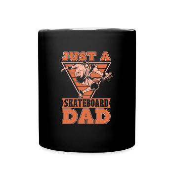 Skateboard Skater Just A Skateboard Dad - Full Colour Mug - black - Front