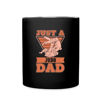 Judoka Just A Judo Dad - Full Colour Mug - black - Front