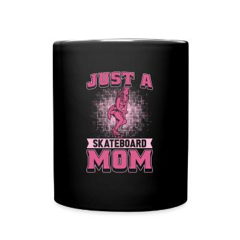 Skateur de skateboard Juste une maman de skateboard - Mug uni - noir - Devant