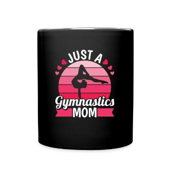 Rsg Turnen Sportgymnastik Just A Gymnastics Mom - Full Colour Mug - black - Front