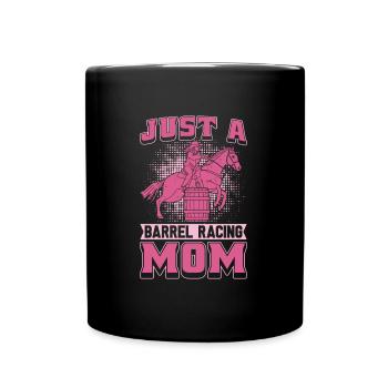 Barrel Racing Western Riding Barrel Racing Mother - Mug uni - noir - Devant