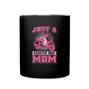Motorroller Mutter Juste Une Maman Scooter Vélo - Mug uni - noir - Devant