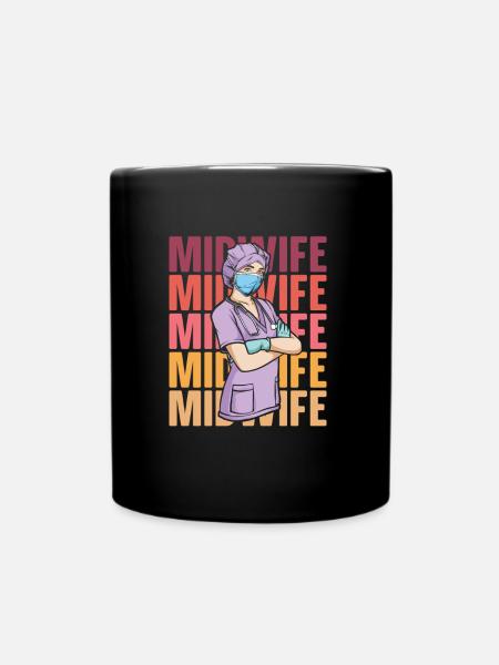 Sage-femme - Mug uni - noir