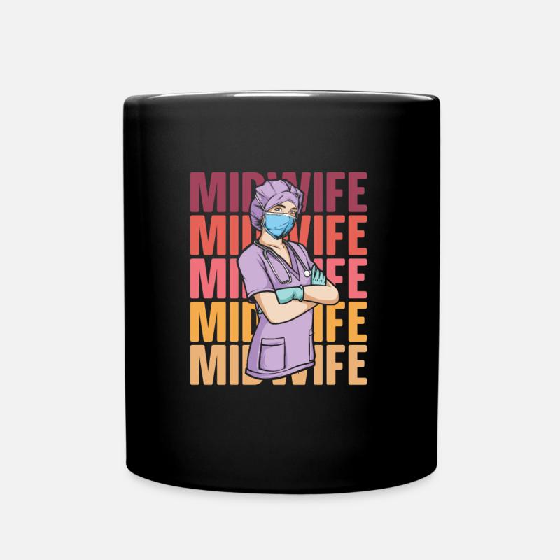 Sage-femme - Mug uni - noir