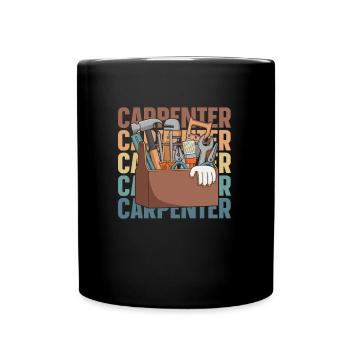 Charpentier, Charpentier, Charpentier - Mug uni - noir - Devant