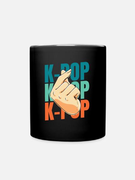 K Pop Kpop Korean Pop - Tasse einfarbig - Schwarz