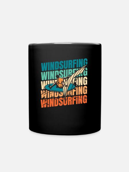 Windsurfen Windsurfer - Tasse einfarbig - Schwarz