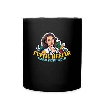 Health Educator Public Health Promote Counselor - Full Colour Mug - black - Front