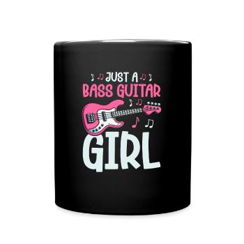Bassist Bass Guitar Basser - Full Colour Mug - black - Front