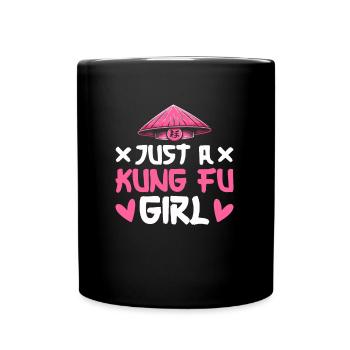 Kung Fu Juste Une Fille De Kung Fu - Mug uni - noir - Devant