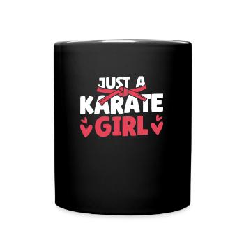 Karaté juste une fille de karaté - Mug uni - noir - Devant